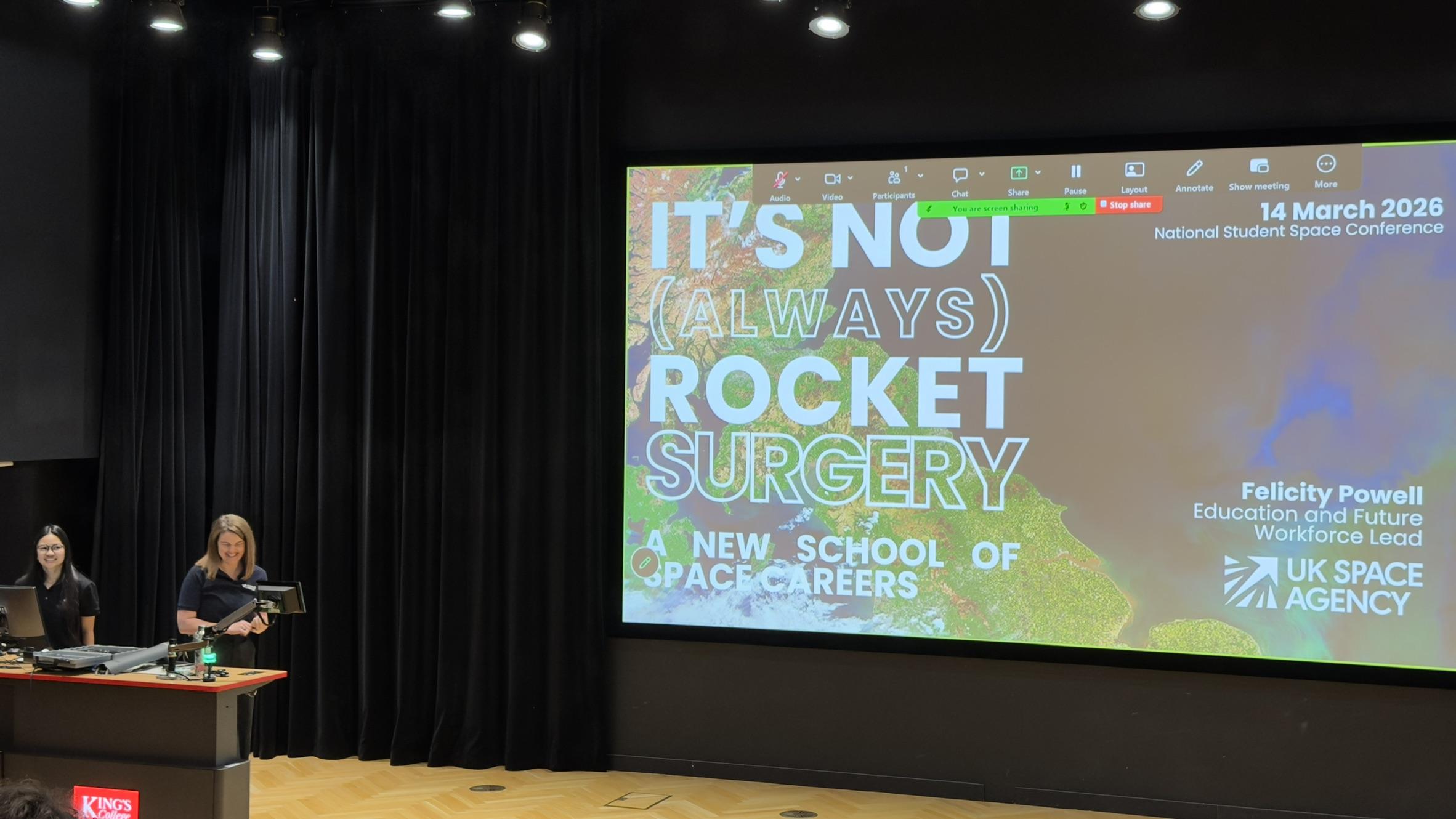 An introductory talk by Felicity Powell of the UK Space Agency